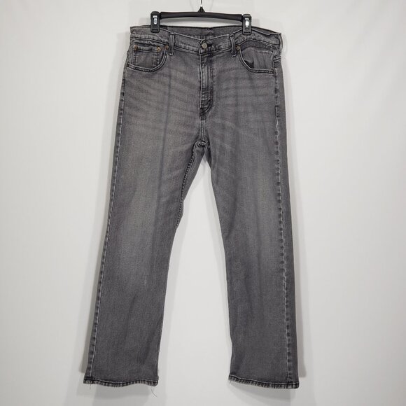 Levis 569  Grey Straight Leg Jeans     Men's 36X29 actual size - Picture 1 of 4